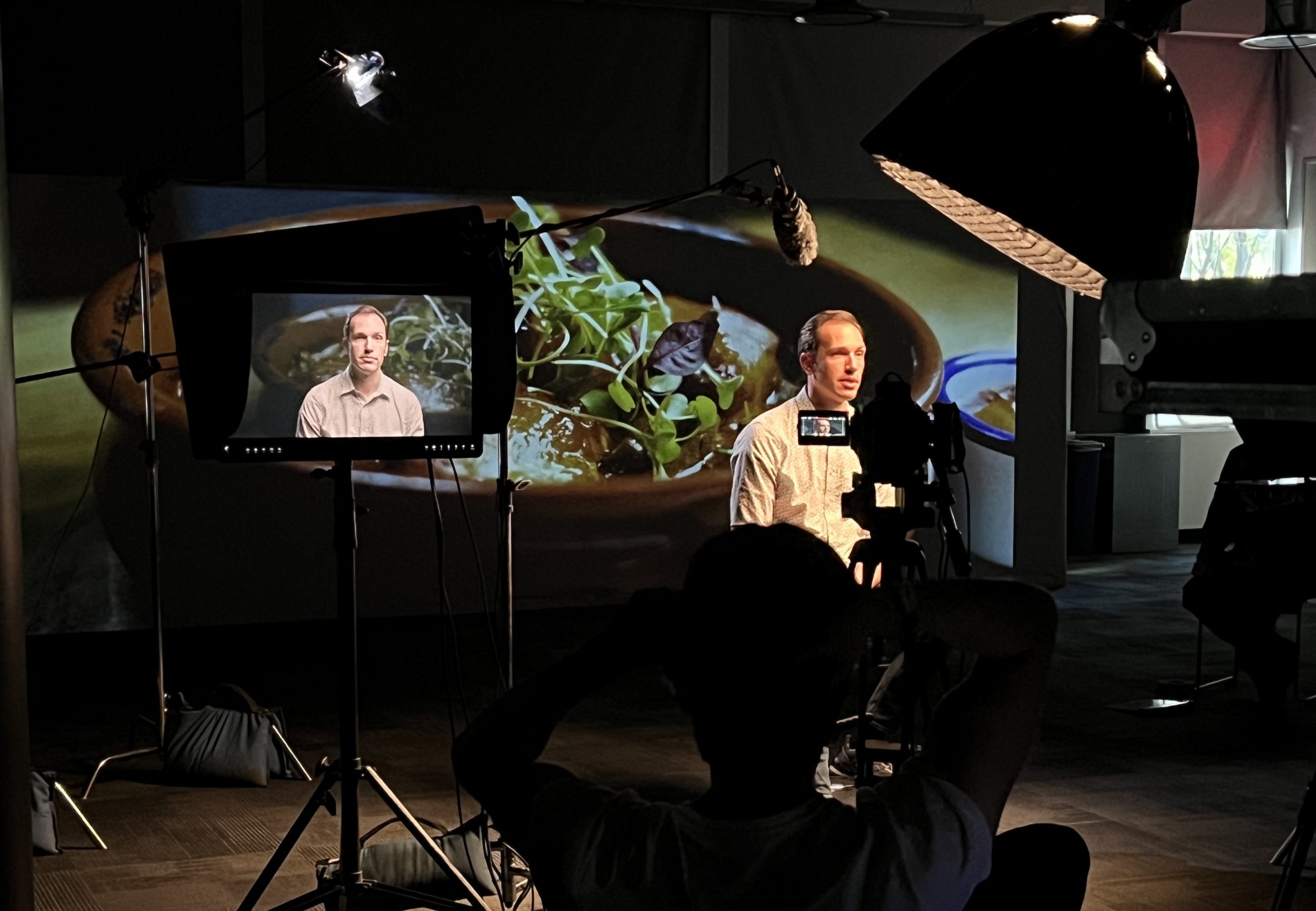 Video Production in a popup studio